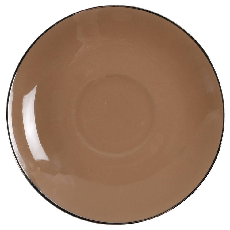 Cambria Cocoa (Platinum Trim) Saucer