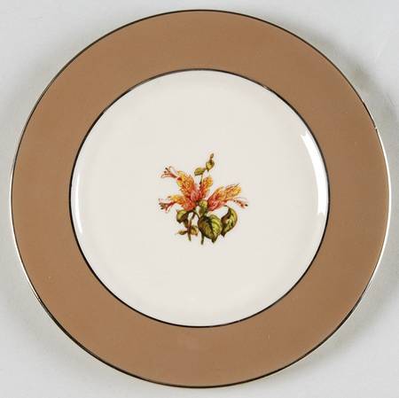 Cambria Cocoa (Platinum Trim) Bread & Butter Plate