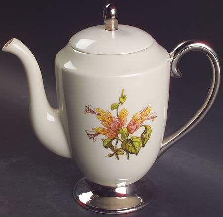 Cambria No Color Band (Platinum Trim) Coffee Pot & Lid
