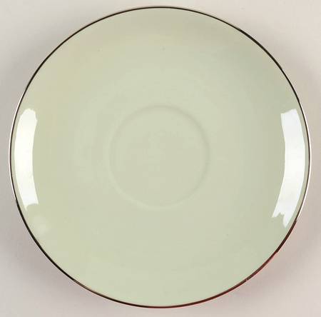 Cambria Light Green (Platinum Trim) Saucer