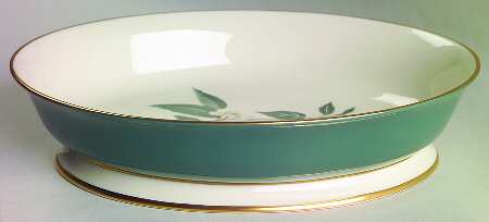 Ceylon Teal Green 9" Oval Vegetable Bowl