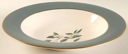 Ceylon Teal Green Rim Soup Bowl