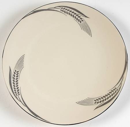 Chalice No Color Band (Platinum Trim) Coupe Salad Plate