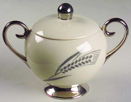 Chalice No Color Band (Platinum Trim) Sugar Bowl & Lid