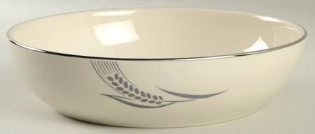 Chalice No Color Band (Platinum Trim) 8" Round Vegetable Bowl
