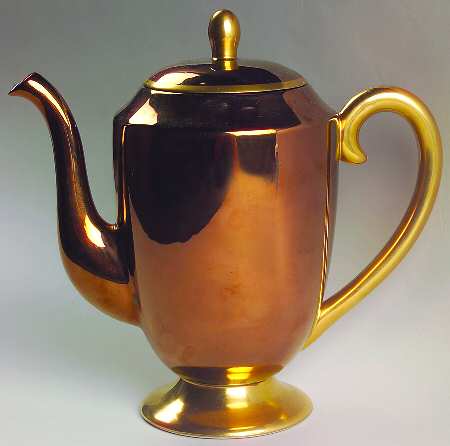 Copper & Gold Coffee Pot & Lid