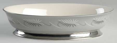 Continental Grey 10" Oval Vegetable Bowl