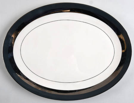 Contessa Black 14" Oval Serving Platter