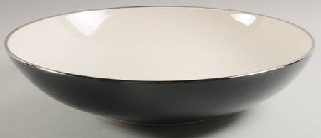 Contessa Black 14" Large Salad Serving Bowl