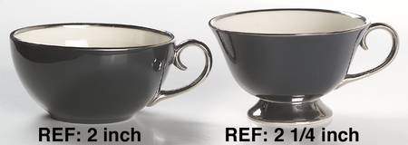 Contessa Black Flat Cup