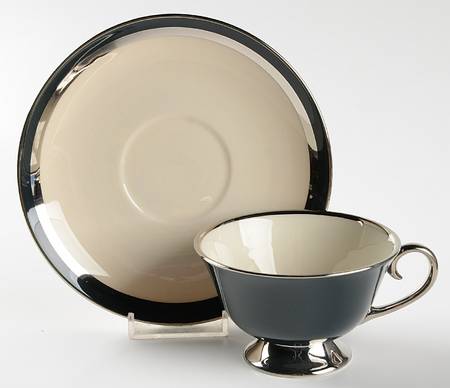 Footed Cup & Saucer Set