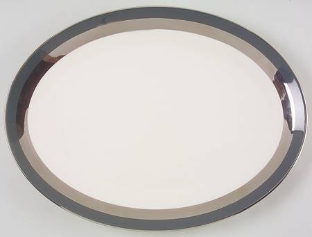 Contessa Black 14" Oval Serving Platter