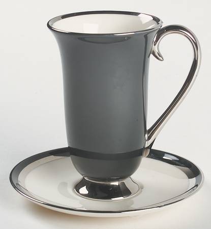 Contessa Black Irish Coffee Cup and Saucer Set