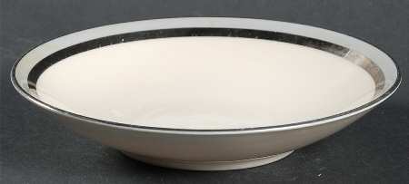 Contessa Gray (Platinum Trim, Coupe) Fruit/Dessert (Sauce) Bowl