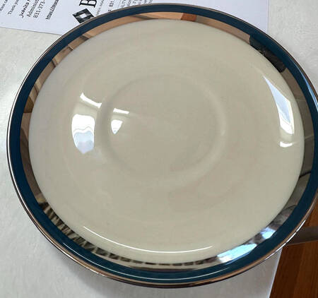 Contessa Mystic Blue (Platinum Trim, Coupe) Saucer