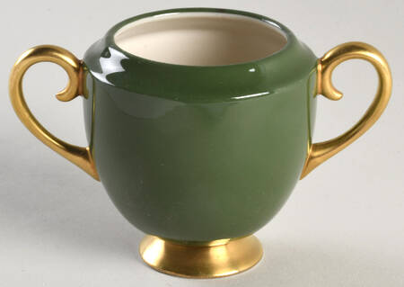 Contessa Spanish Green (Gold Trim, Coupe) Mini Sugar Bowl No Lid