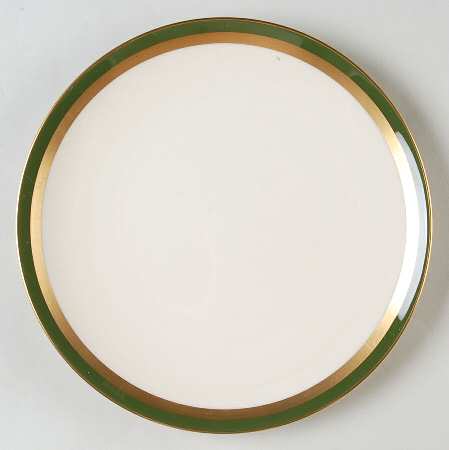 Contessa Spanish Green (Gold Trim, Coupe) Salad Plate