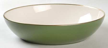 Contessa Spanish Green (Gold Trim, Coupe) 8" Round Vegetable Bowl