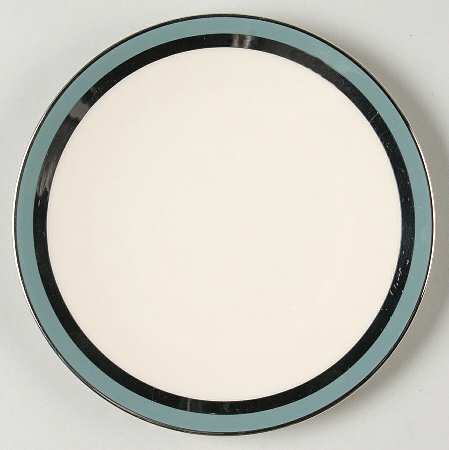 Contessa Strata Blue (Platinum Trim, Coupe) Bread & Butter Plate