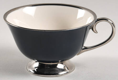 Contessa Teal Green (Platinum Trim, Coupe) Footed Cup