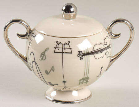 Conversation Sugar Bowl & Lid