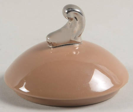 Cocoa Rose (Coupe, Platinum Trim) Lid for Sugar Bowl