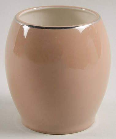 Cocoa Rose (Coupe, Platinum Trim) Sugar Bowl No Lid