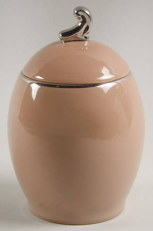 Cocoa Rose (Coupe, Platinum Trim) Sugar Bowl & Lid