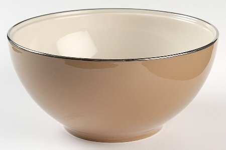 Cocoa Rose (Coupe, Platinum Trim) Round Vegetable No Lid