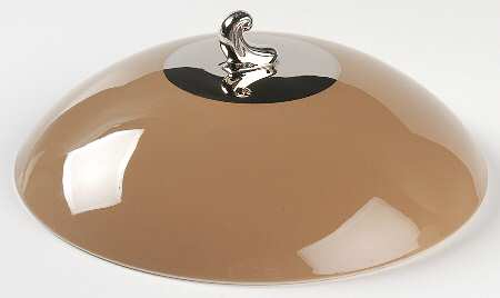 Cocoa Rose (Coupe, Platinum Trim) Lid for Round Vegetable