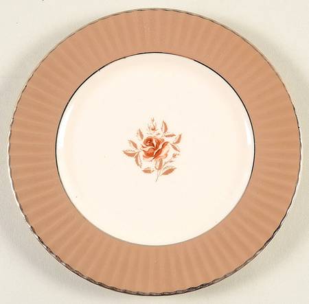Cocoa Rose Flutes Bread & Butter Plate
