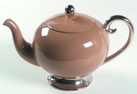 Cocoa Rose (Rim) Teapot & Lid