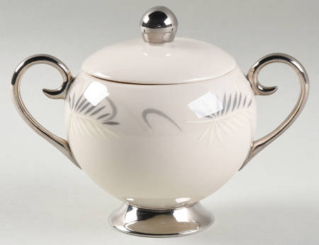 Continental White (Coupe) Sugar Bowl & Lid