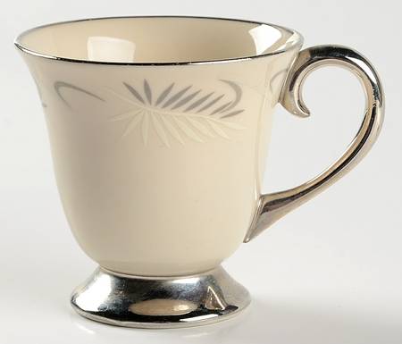 Continental White (Rim) Footed Demitasse Cup