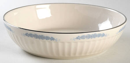 Crissy Rose Blue 8" Round Vegetable Bowl