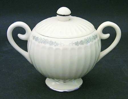 Crissy Rose Gray Sugar Bowl & Lid
