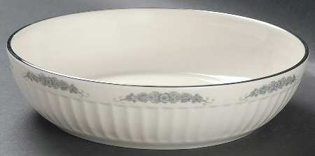Crissy Rose Gray 8" Round Vegetable Bowl