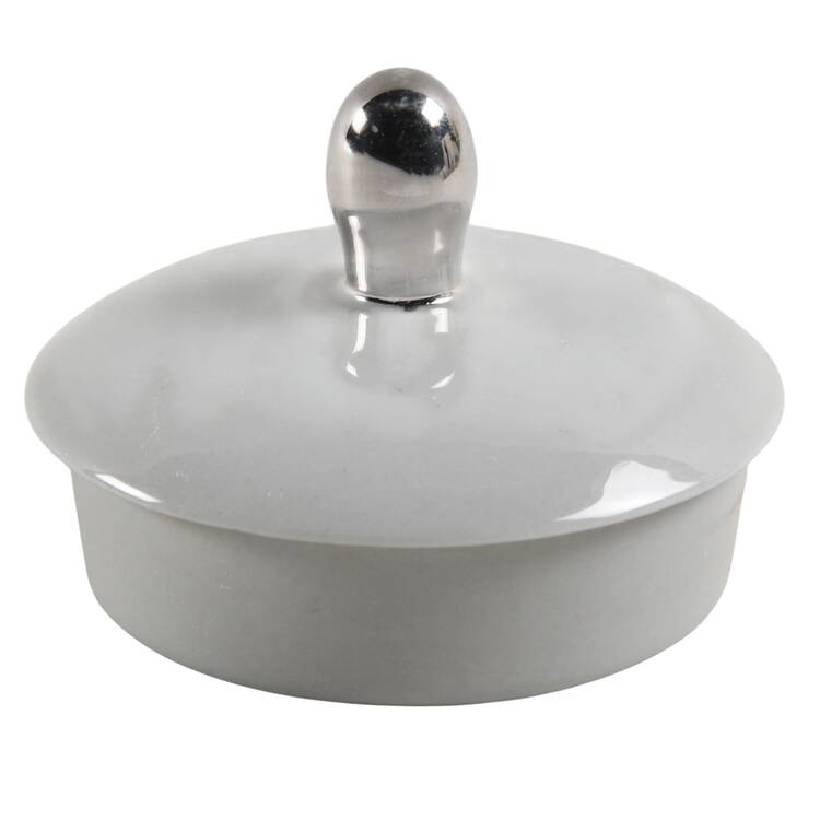 Damask Leaf Grey Lid for Coffee Pot