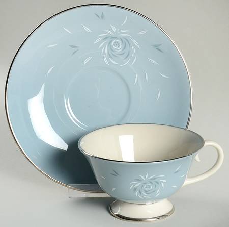 Daybreak Blue Footed Cup & Saucer Set
