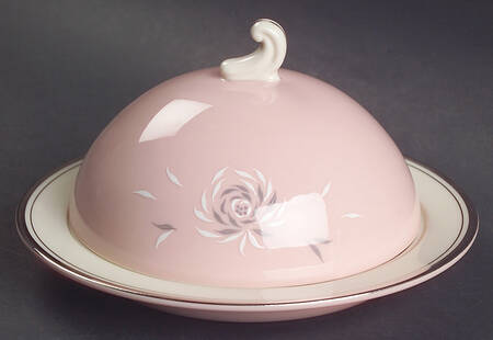 Daybreak Pink Round Covered Butter
