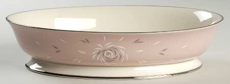 Daybreak Pink 10" Oval Vegetable Bowl