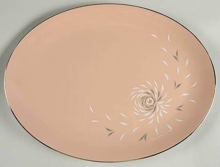Daybreak Tan 14" Oval Serving Platter