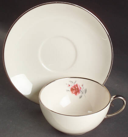 Delrose (Coupe) Flat Cup & Saucer Set
