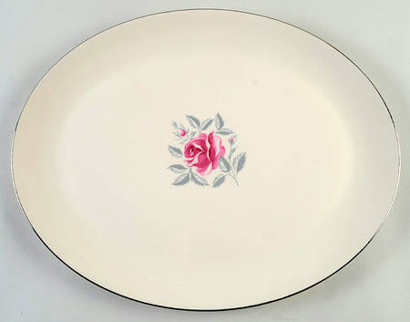 Delrose (Rim) 16" Oval Serving Platter