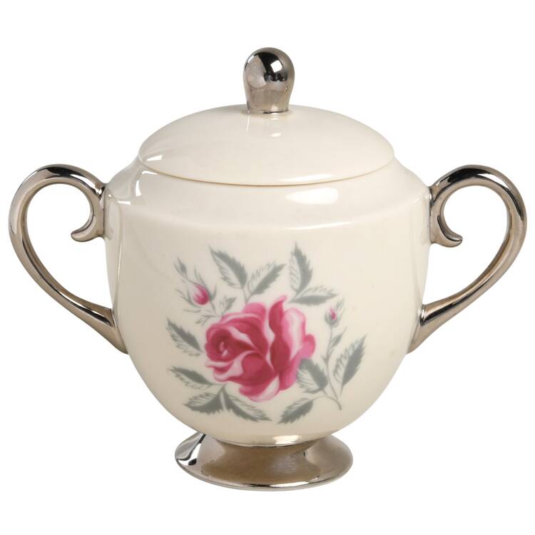 Delrose (Rim) Mini Sugar Bowl & Lid
