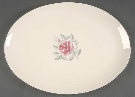 Delrose (Rim) 14" Oval Serving Platter