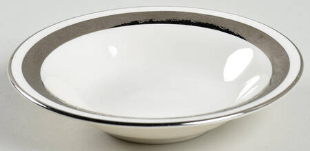 Elegante (Platinum Trim, Rim Shape) Fruit/Dessert (Sauce) Bowl