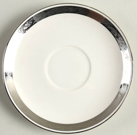 Elegante (Platinum Trim, Rim Shape) Saucer