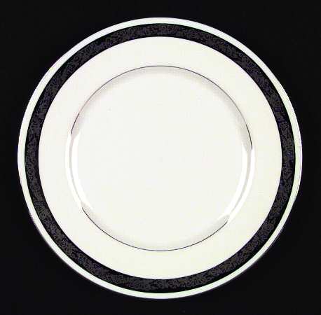 Elegante (Platinum Trim, Rim Shape) Salad Plate