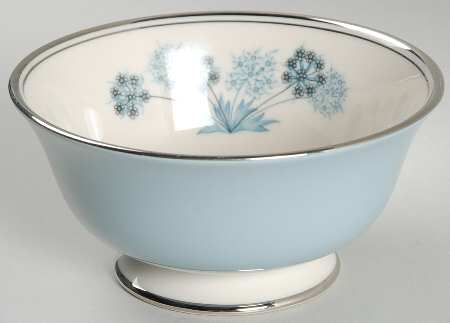 Evening Shadows Strata Blue (Platinum Trim, Coupe) Coupe Cereal Bowl